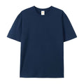 Men's Plus-Size Streetwear Solid-Color Short-Sleeve T-Shirt