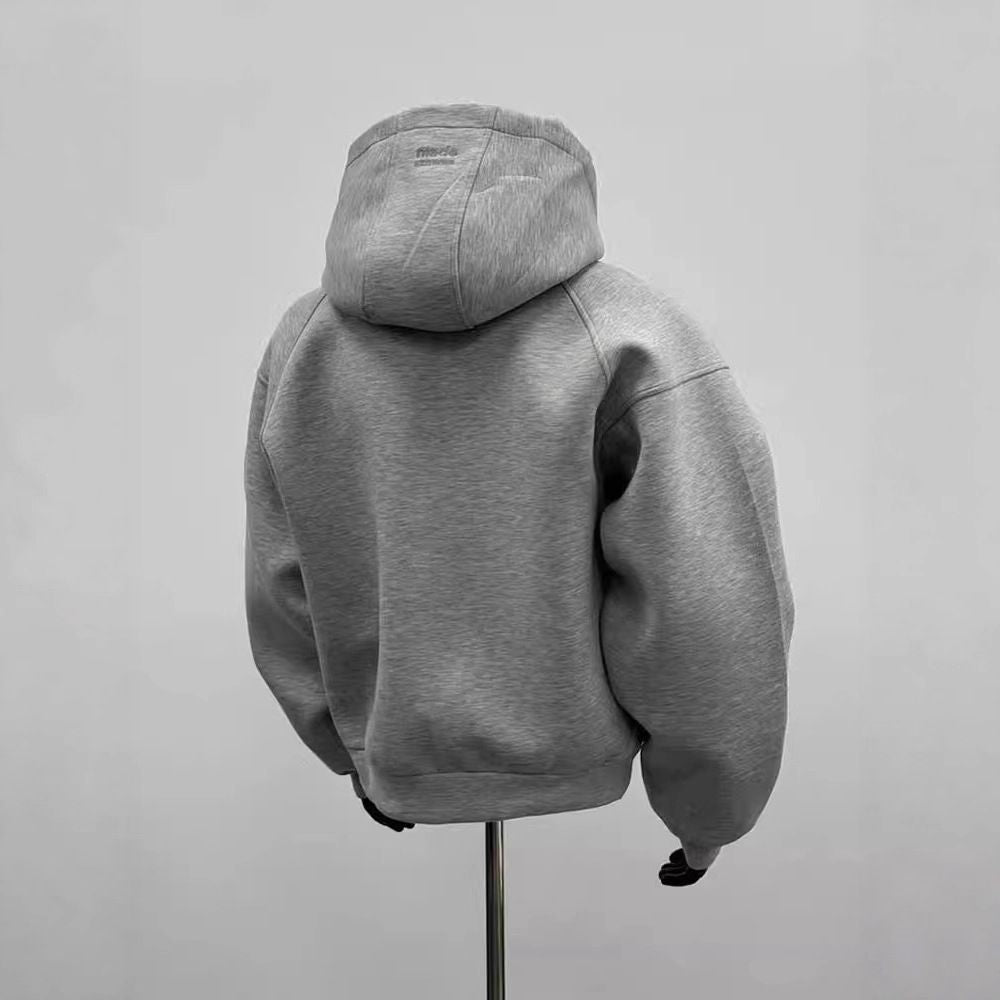 Men's Silhouette Cardigan Sweatshirt Retro Hooded Jacket