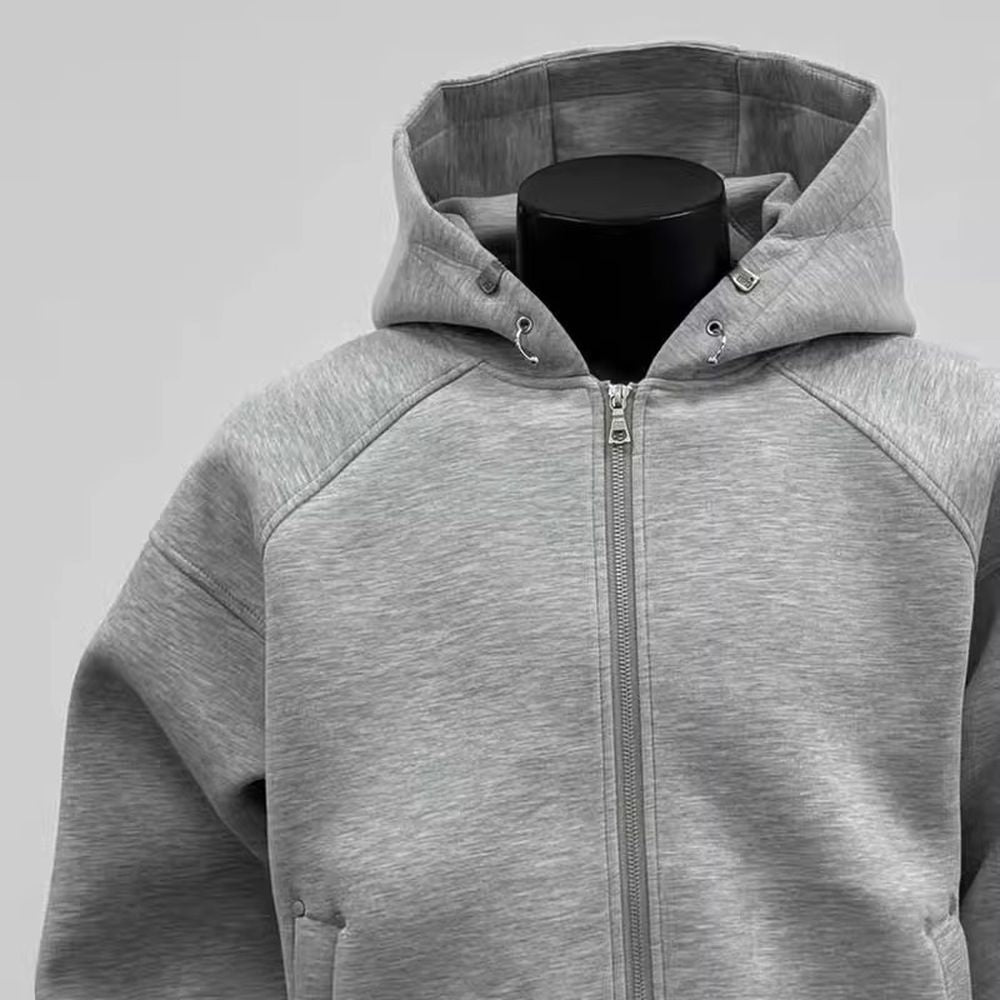 Men's Silhouette Cardigan Sweatshirt Retro Hooded Jacket