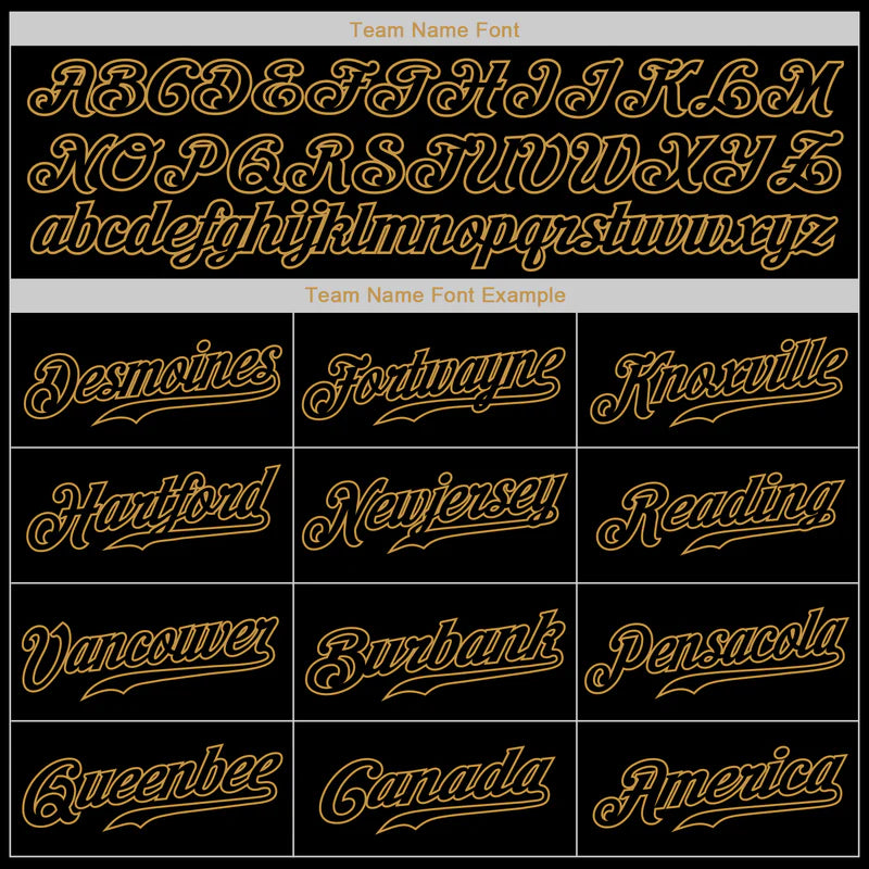 Custom Black Black-Old Gold Authentic Baseball Jersey